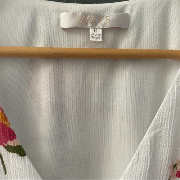 WAYF Sleeveless Blouson Midi Dress Size M Floral - Picture 6 of 6